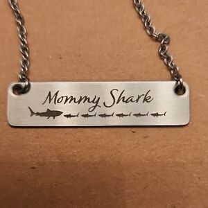 Mommy Shark Silver Necklace